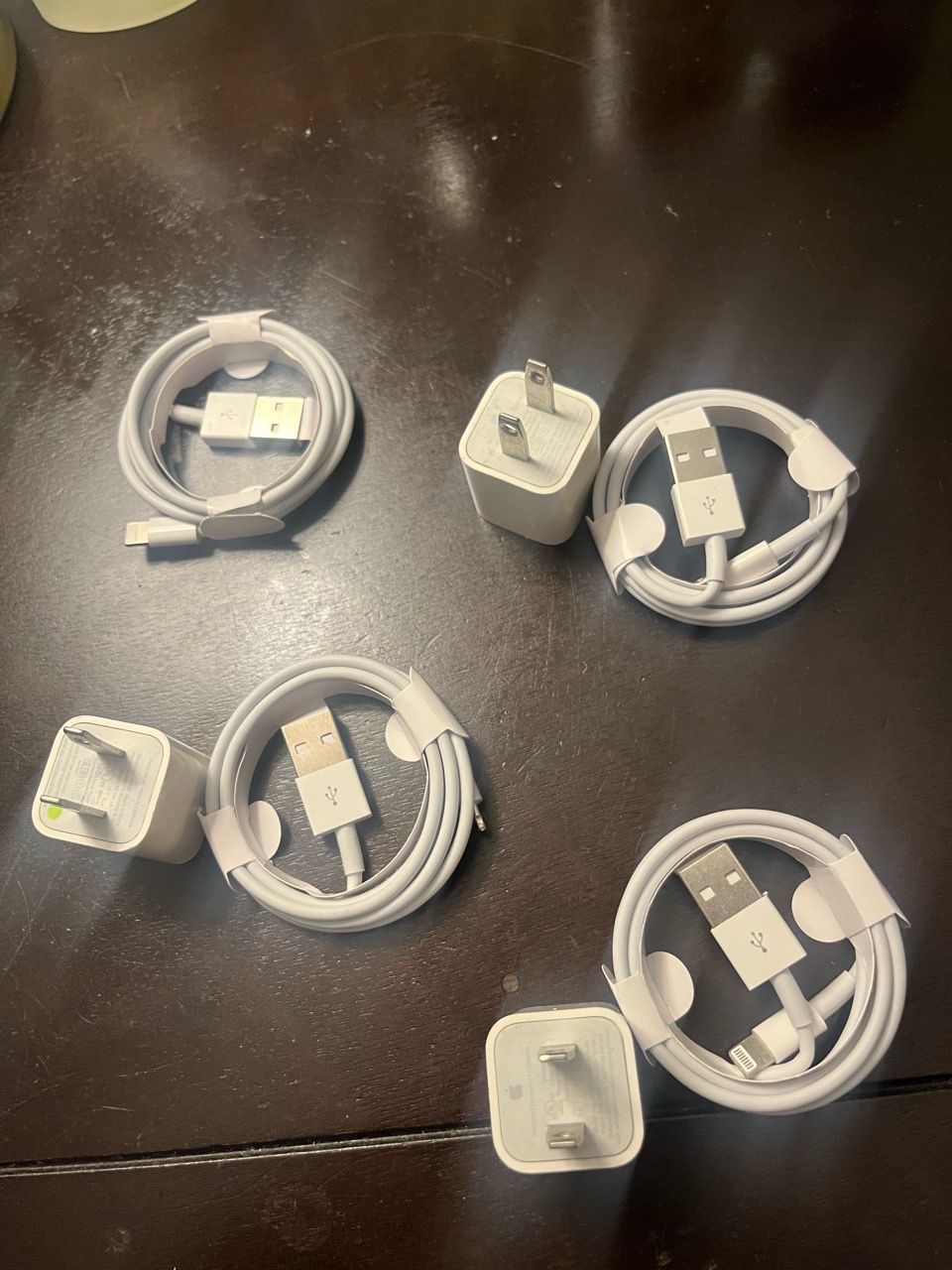3* Apple iPhone Lightning Cables and USB Wall Adapters - photo 2