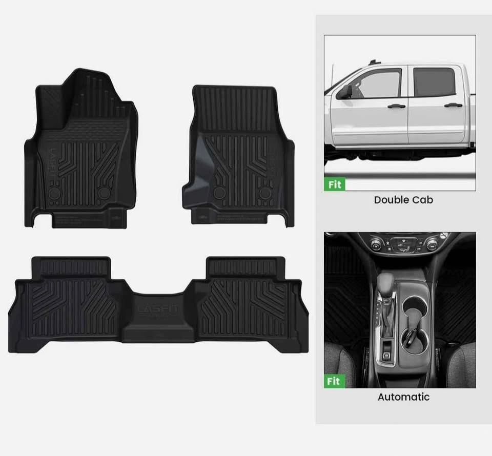 LASFIT Floor Mats for 2024-2026 Toyota Tacoma Double Cab - photo 2