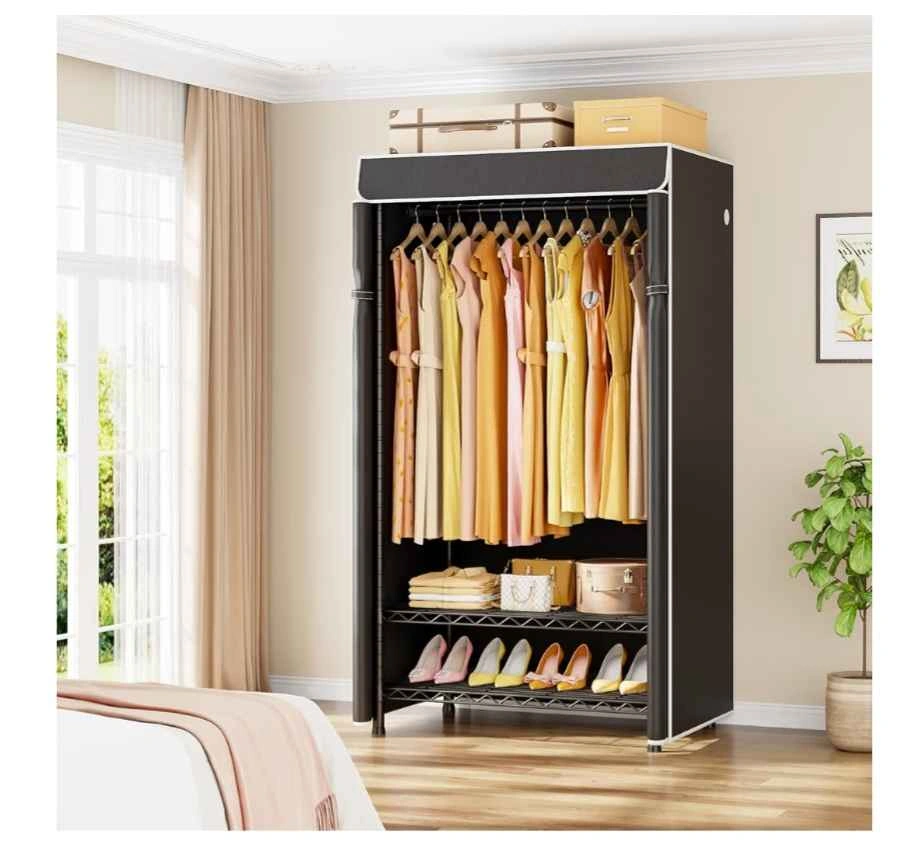 Brand new Clothes Rack with Cover, Heavy Duty Garment Rack - photo 2