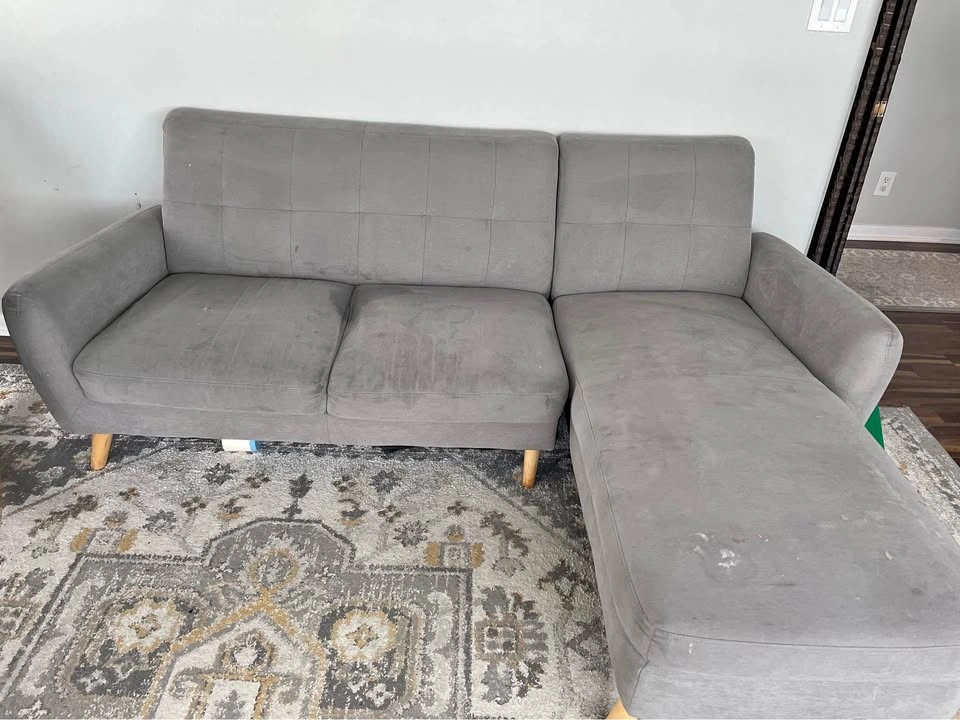 Grey Sectional Sofa with Chaise