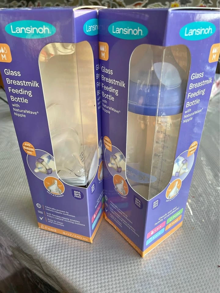 Lansinoh Glass Breastmilk 1 Feeding Bottle & Nipple
