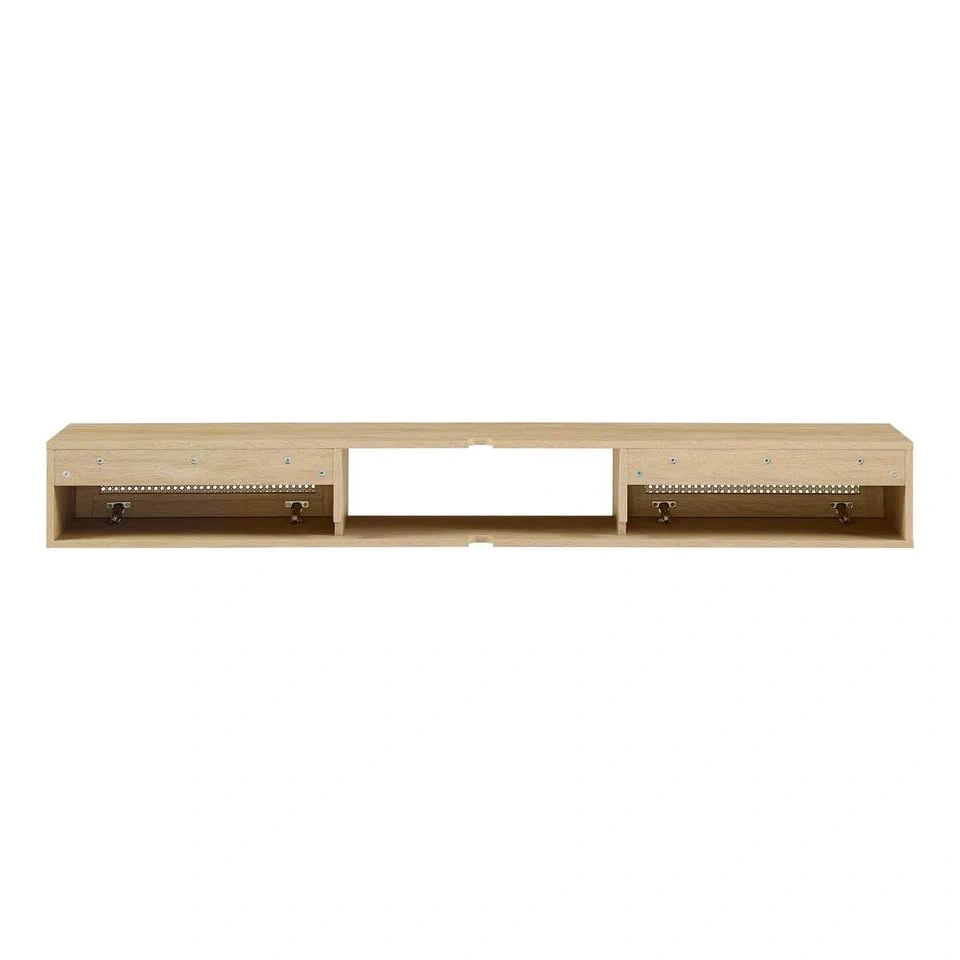 Floating Rattan TV Stand Media Console - Without mounting bracke - photo 3