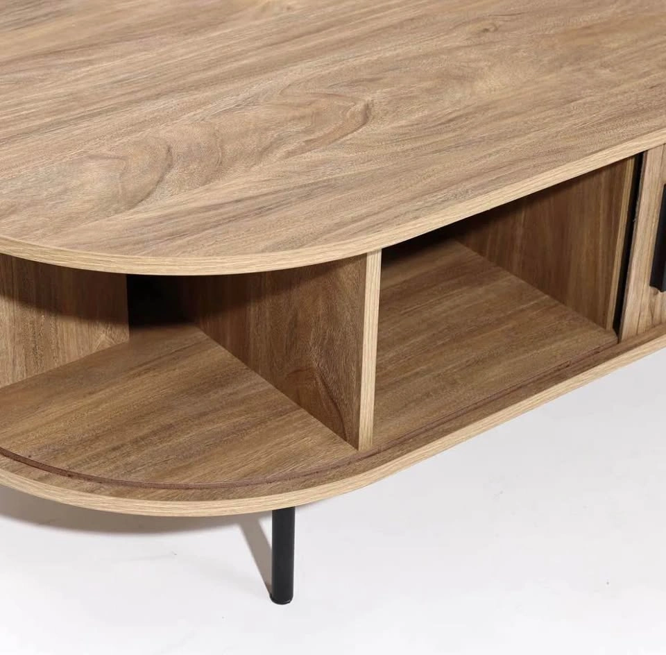 Oval Coffee Table with storage - photo 3