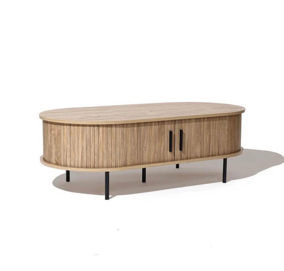 Oval Coffee Table with storage - photo 4