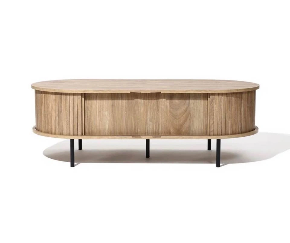 Oval Coffee Table with storage - photo 5