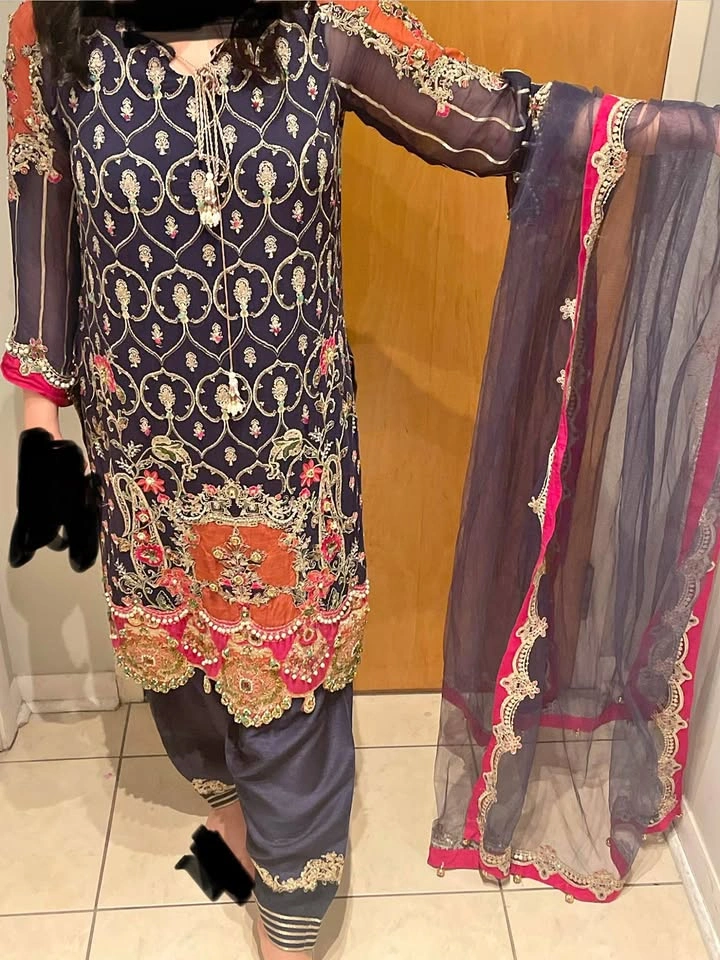 Shalwar Kameez, Festive Formal Wear, Wedding Wear, Dress