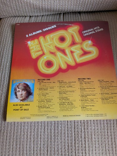 K-Tel The Hot Ones 2LP Vinyl 1977 Canada TC 247 - photo 2