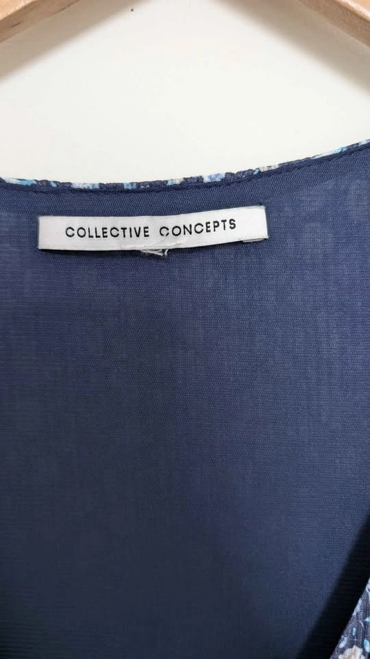 Collective Concepts Floral Midi Wrap Dress - photo 3