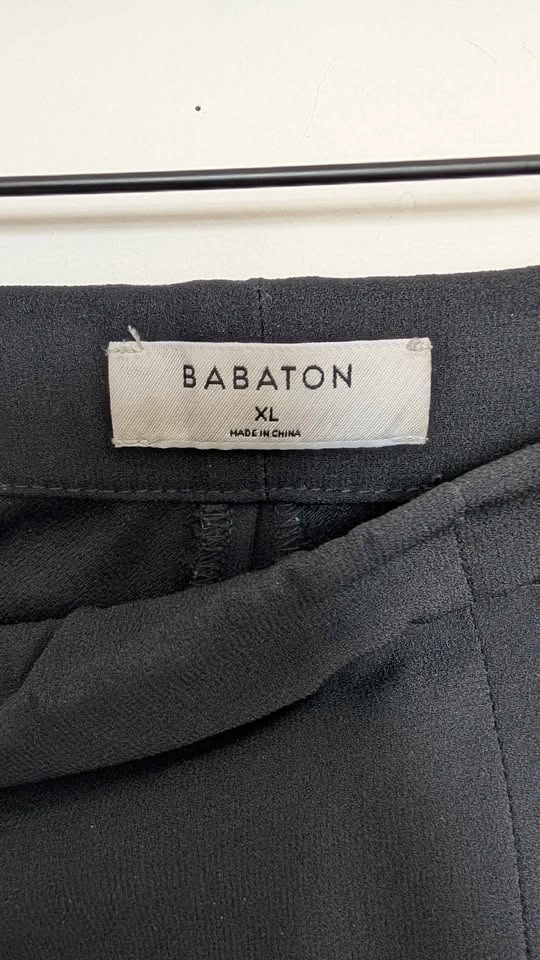 Babaton Black Jogger Dress Pants Size XL - photo 2