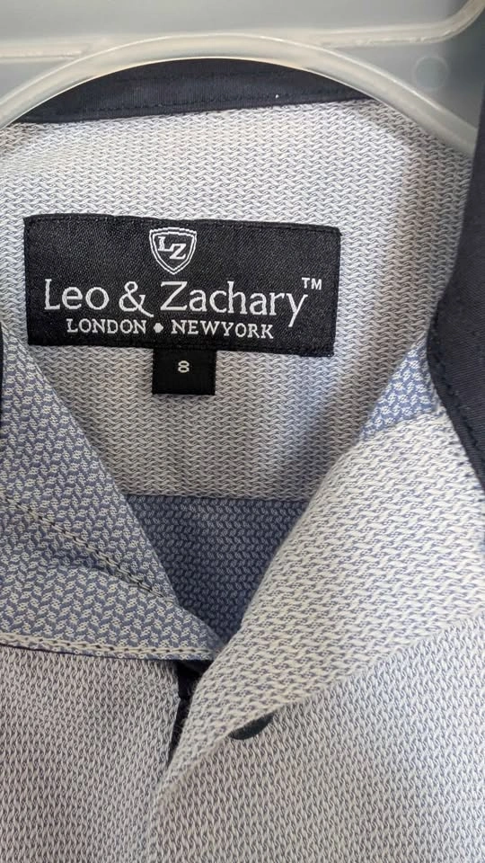 Leo & Zachary Boys Long Sleeve Dress Shirt - photo 3