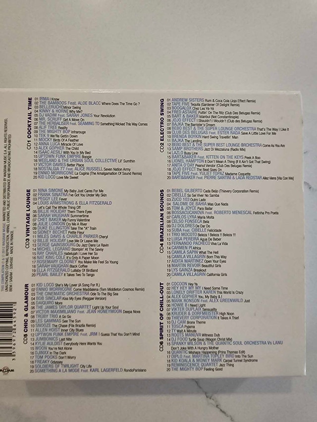 Best of Lounge Music 6-CD Compilation Set - photo 3