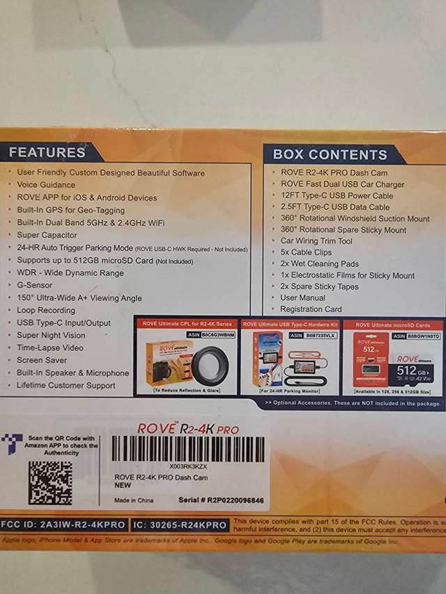 ROVE R2-4K PRO Dash Cam Bundle - photo 3