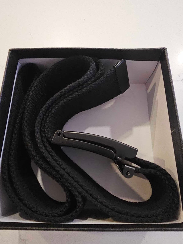 Black Canvas Belt