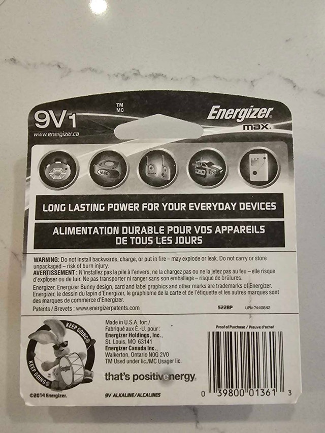 Energizer 9V Battery - photo 2
