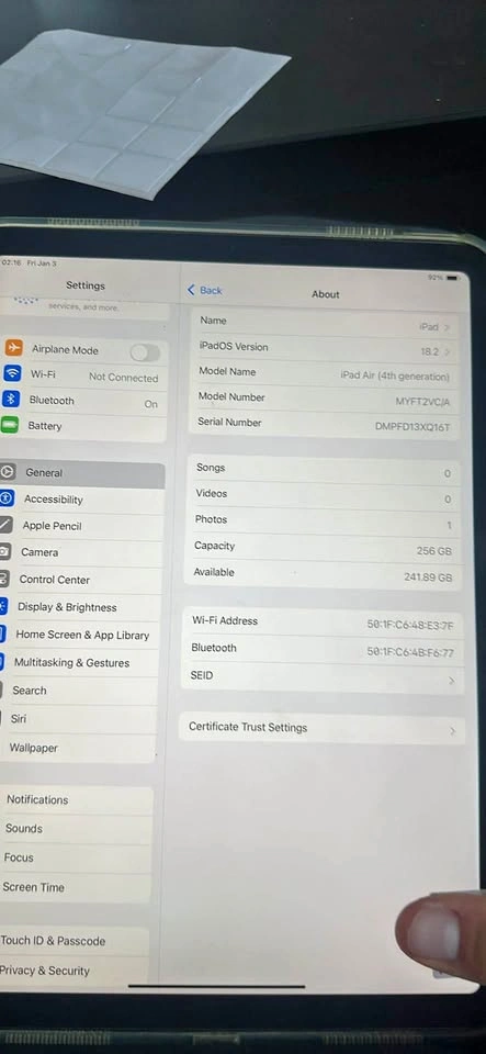 iPad Air 4th gen 256