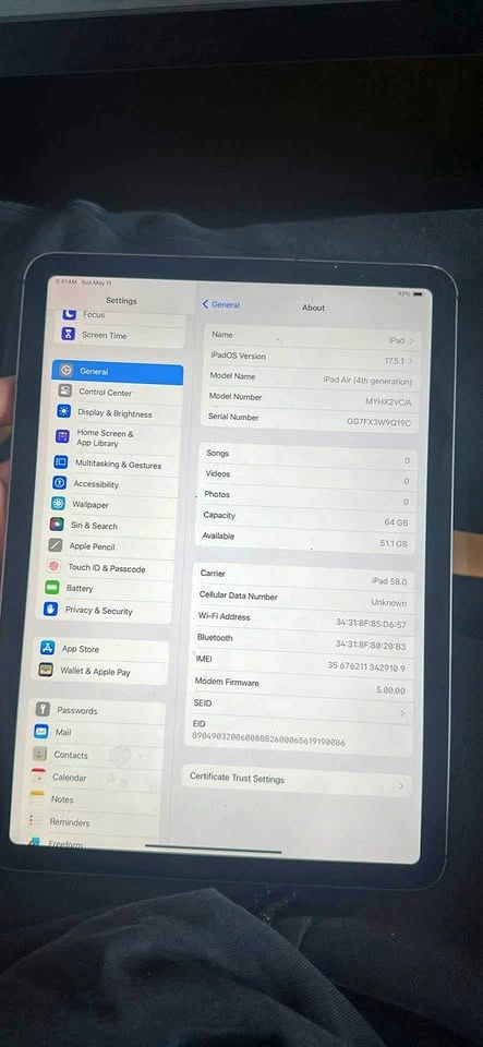 iPad Air 4th gen 64gb Lte