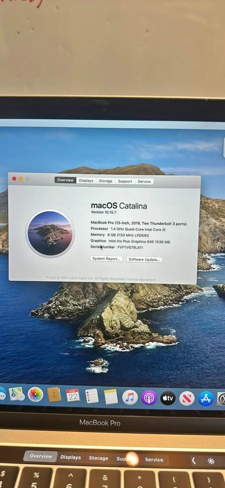 MacBook 2019pro 8/128gb