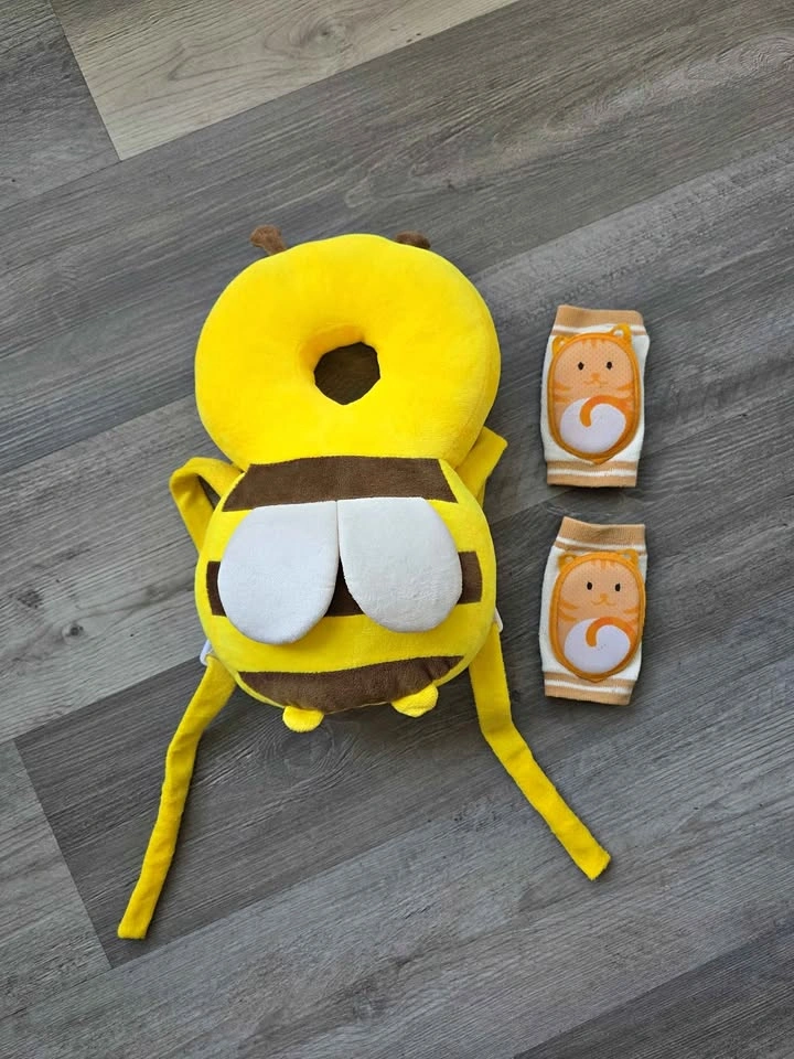 Baby Head Protection Backpack + Knee Pads – Bee Design