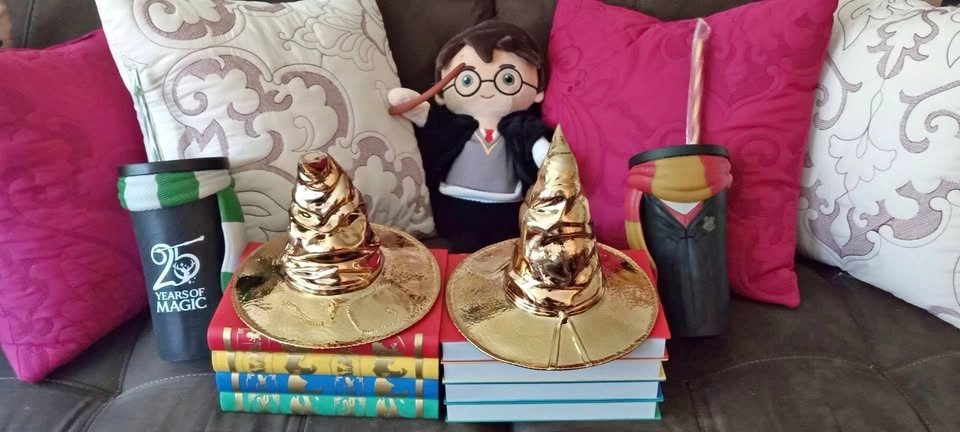 Harry Potter Gold Sorting Hat and Gripper Cups - 25th Anniversar