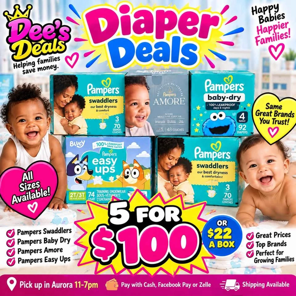 Pampers $22 a box or 5 for $100. All sizes - photo 2