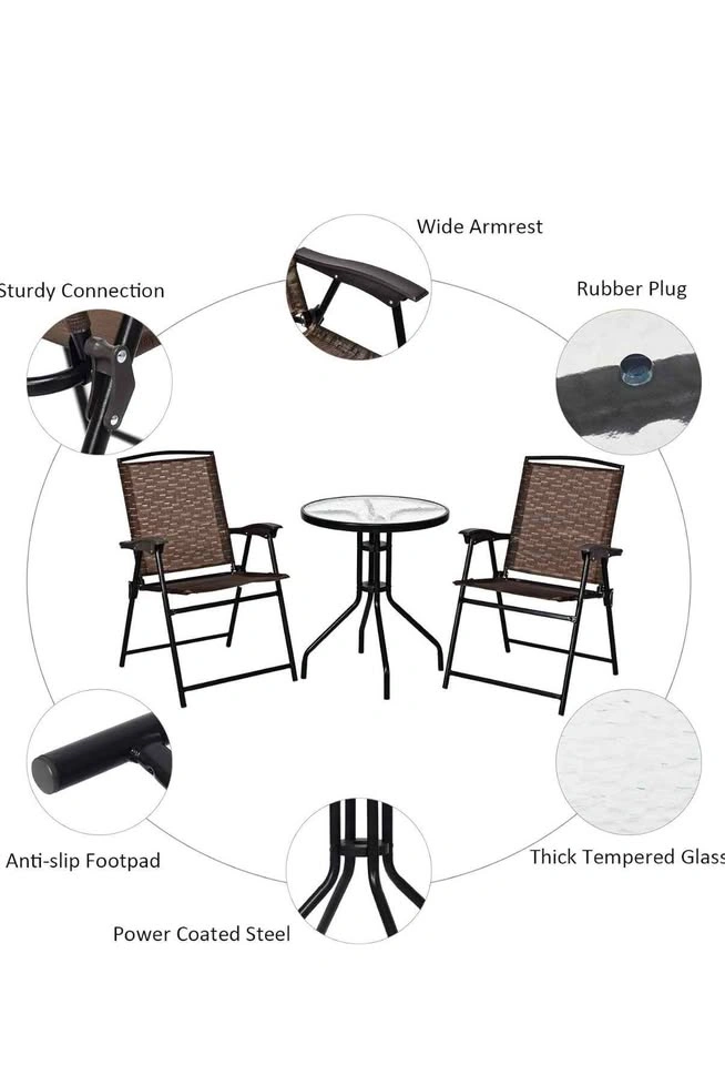 3-Piece Outdoor Patio Bistro Set – Mint Condition - photo 2
