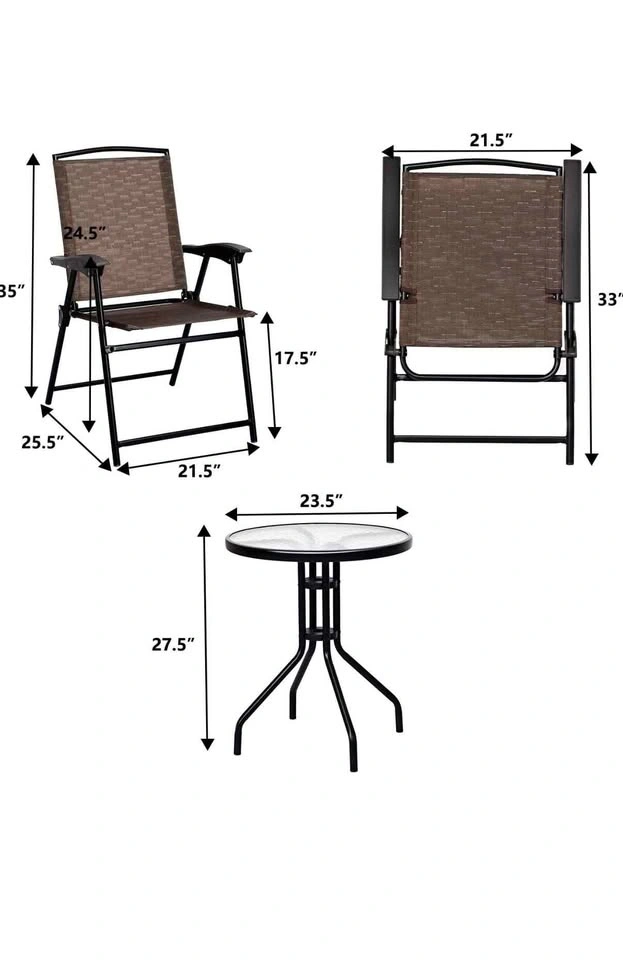 3-Piece Outdoor Patio Bistro Set – Mint Condition - photo 3