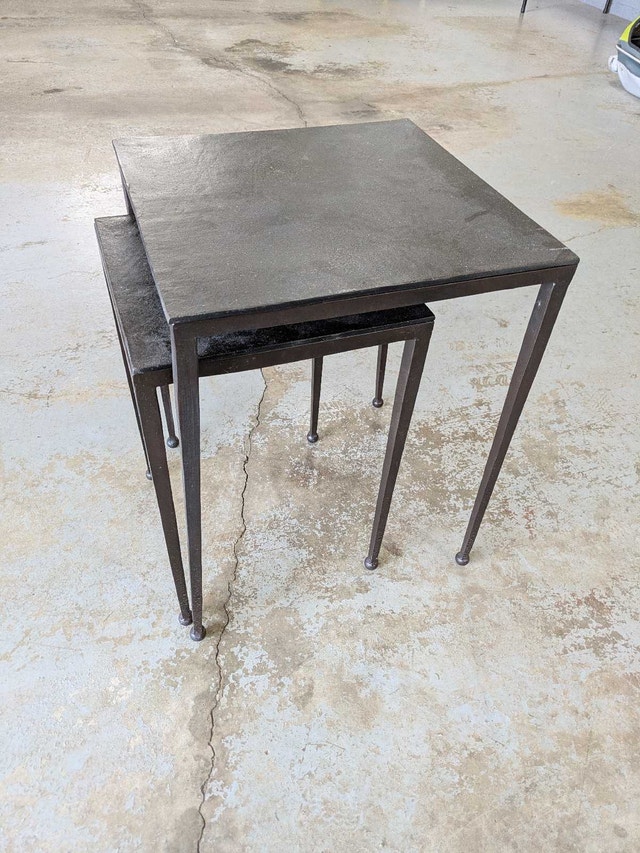 Metal End tables - sturdy