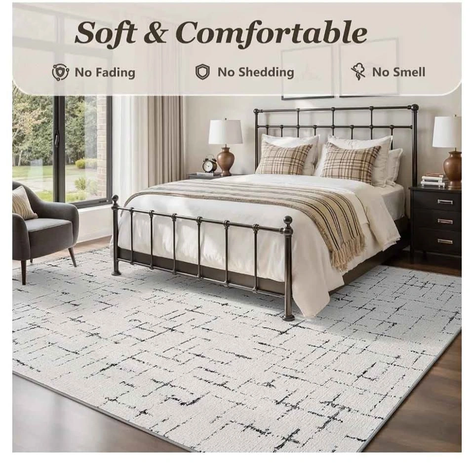 Brand new 8x10 Area Rug - Textured Tufted Modern Neutral - photo 3
