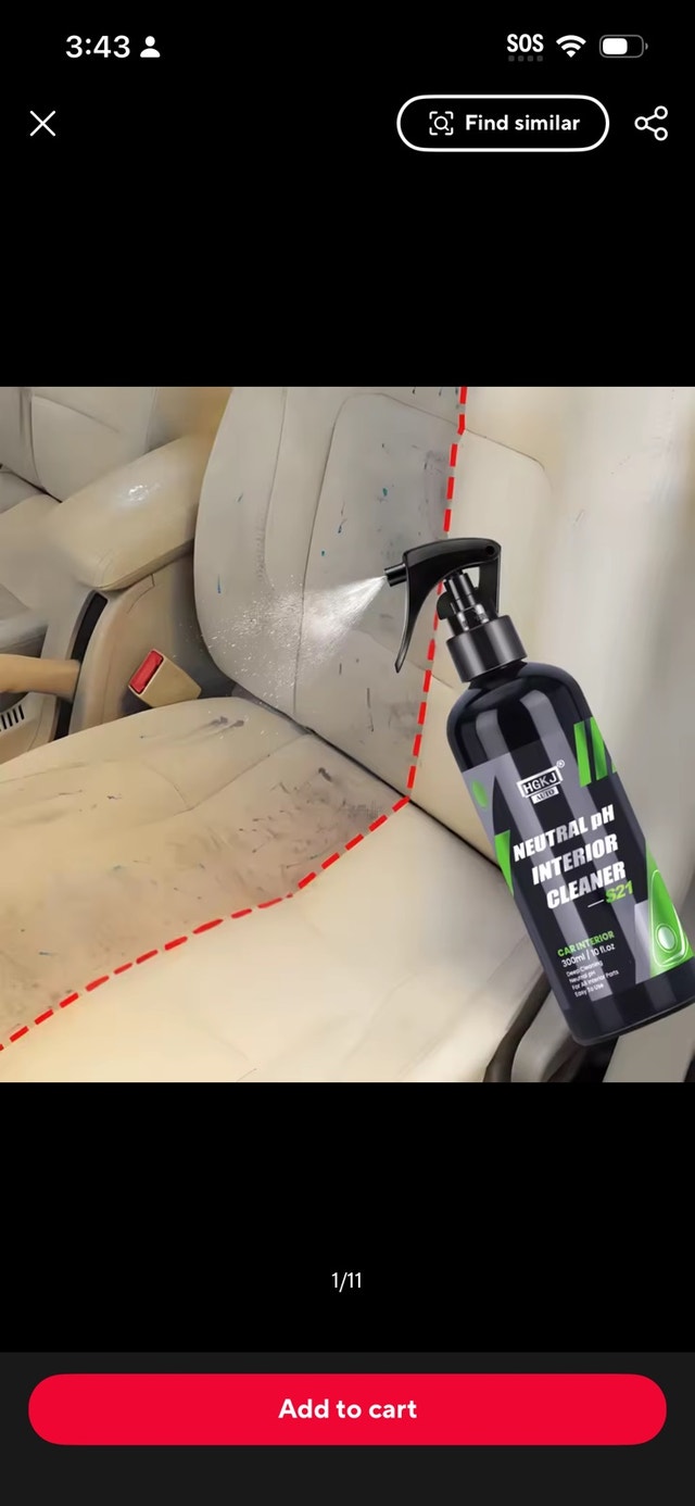 HGKJ S21 Car Interior Cleaner – Leather Fabric Dash Spray