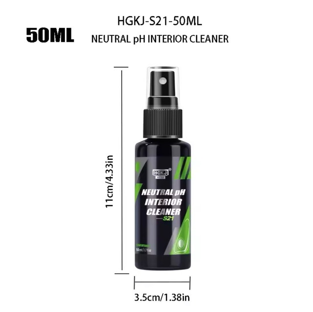HGKJ S21 Car Interior Cleaner – Leather Fabric Dash Spray - photo 2