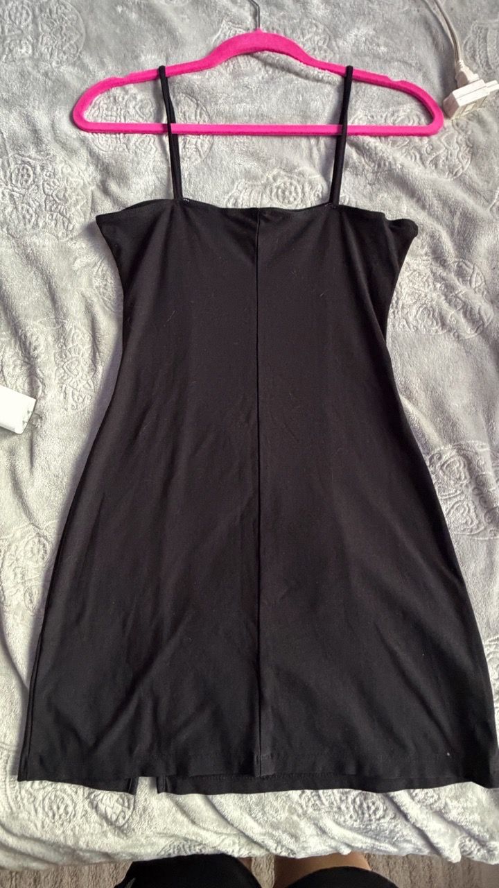 Playboy Black Mini Slip Dress (size M) - photo 2