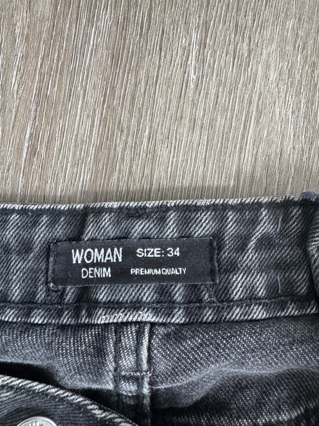 Woman Denim Wide Leg Jeans - photo 2