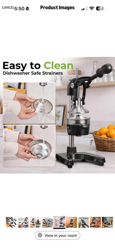 Brand New Cast Iron Citrus Press Juicer - photo 2