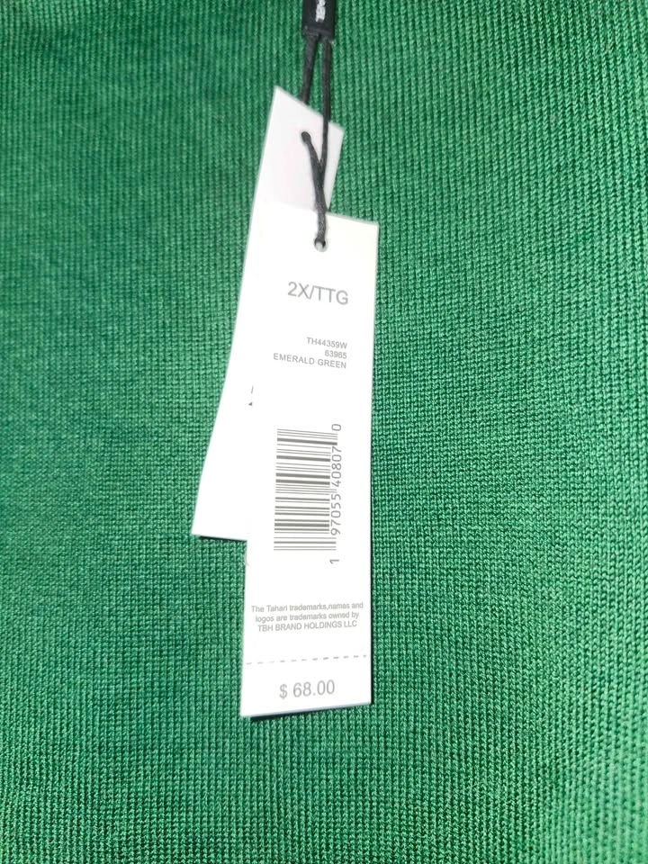 Tahari Emerald Green 2X Sweater - photo 5