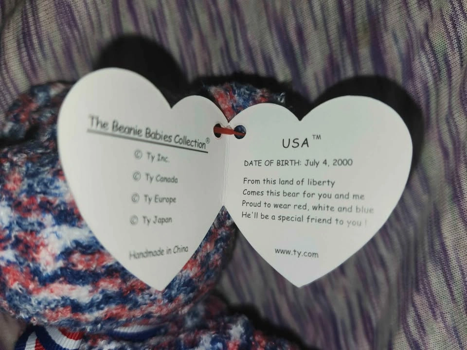 Ty Beanie Baby USA Bear 2000 - photo 3