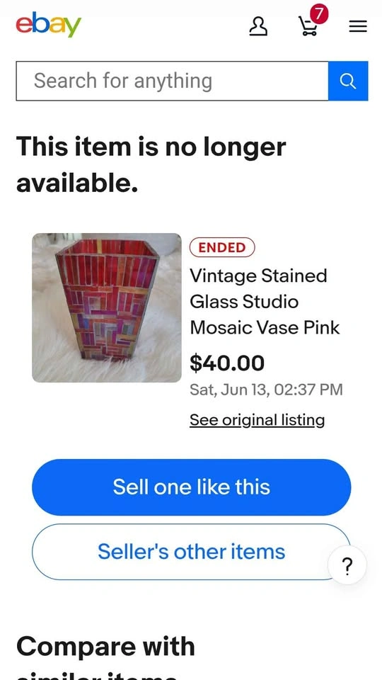Vintage Stained Glass Studio Mosaic Vase/Candle Holder - photo 4