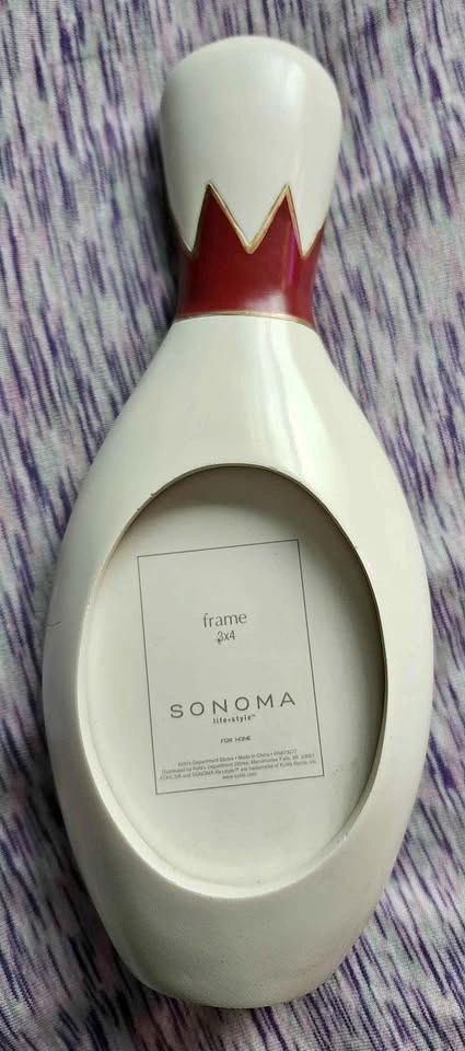 Sonoma Life-Style Bowling Pin Photo Frame