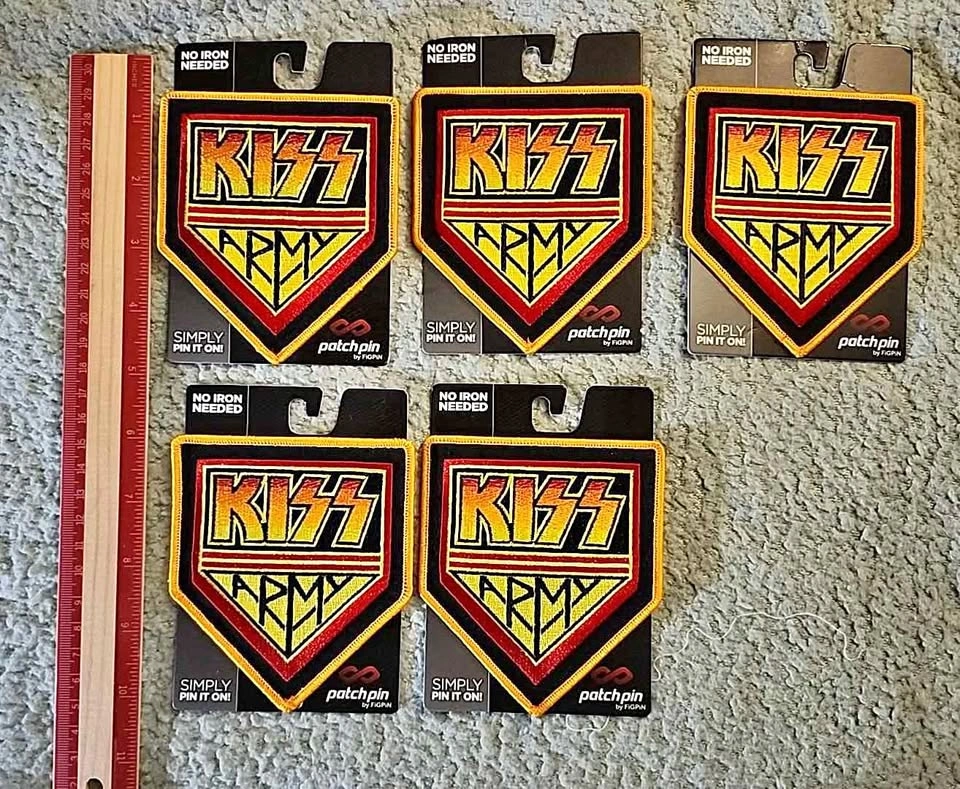 KISS Army Patch Pins