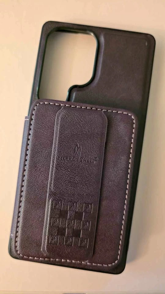 Faux Leather Wallet Kickstand Case for Samsung Galaxy S25 Ultra