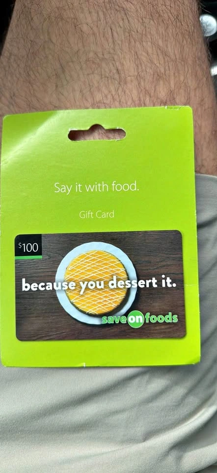 Save-On-Foods $100 Gift Card