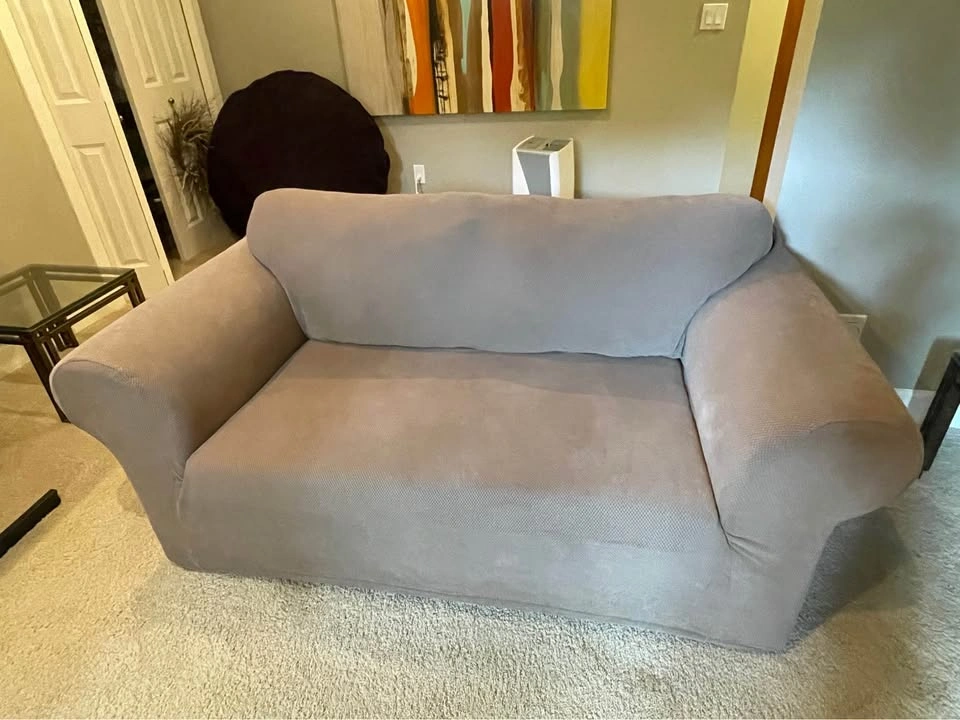 Sofa and Loveseat Set (with slipcovers) - photo 2