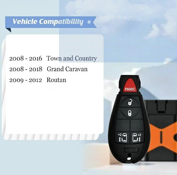NEW Replacement Car Key Fob for Chrysler