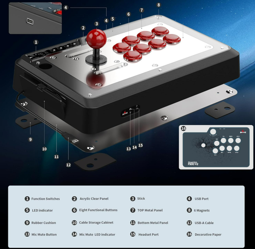 MAYFLASH Universal Arcade Fighting Stick F500 - photo 4