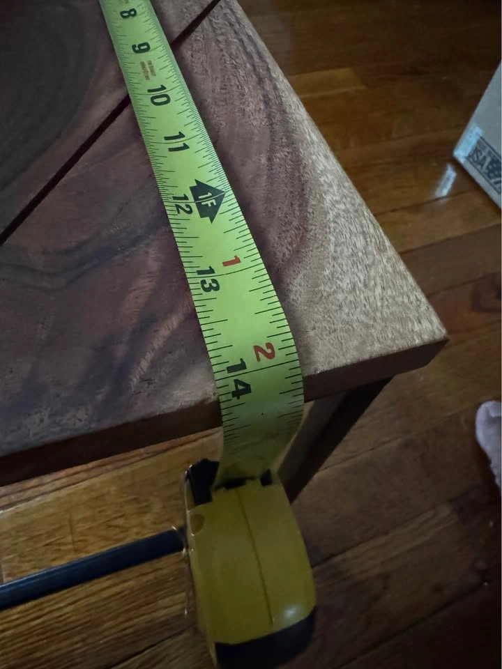 Small Rustic Wood & Metal Accent Shelf / Side Table - photo 5