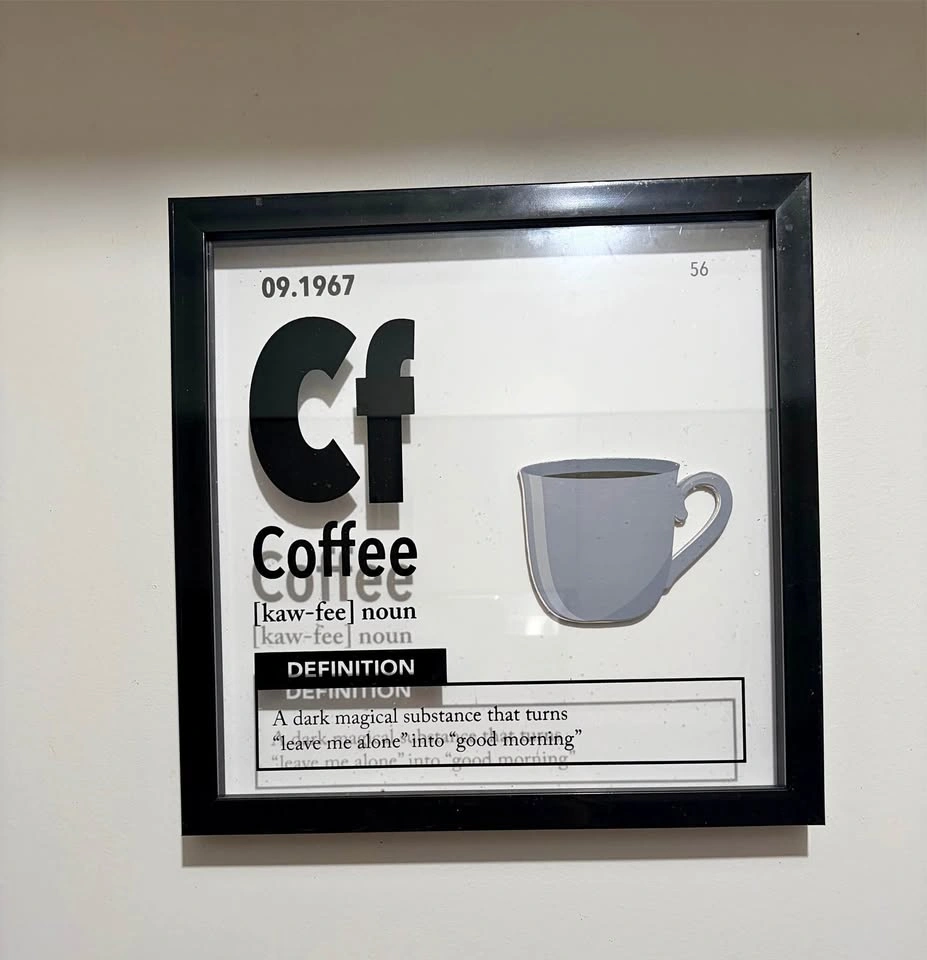 Framed Coffee Definition Wall Art