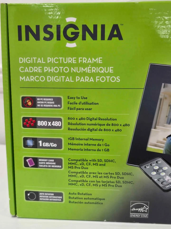 INSIGINIA DIGITAL PICTURE FRAME 9" NEW - photo 3