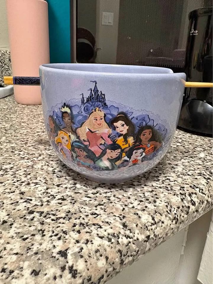 Disney Princess bowl with chopsticks thumbnail