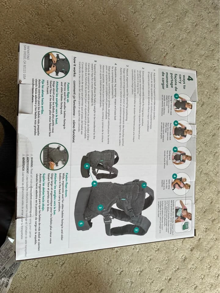 Infantino Flip 4-in-1 Convertible Baby Carrier - photo 2