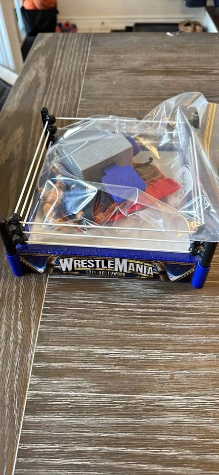 WWE WrestleMania Toy Wrestling Ring with Accessories