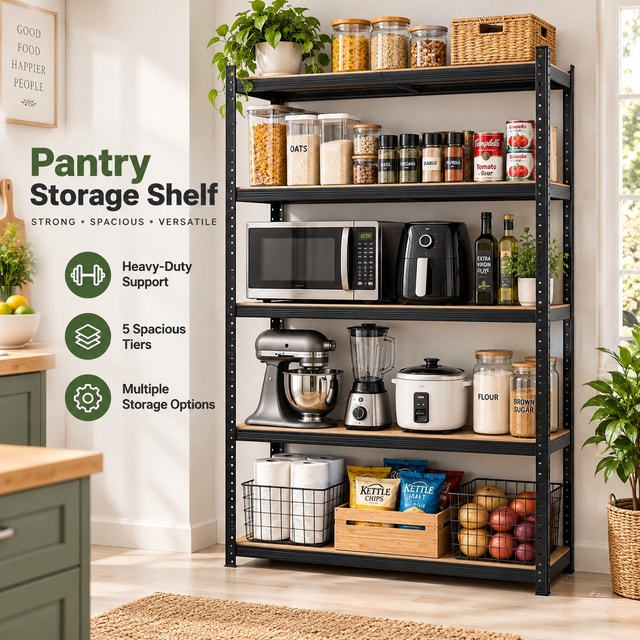 Pantry shelves - 5 Tier - New